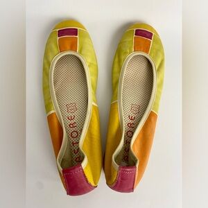 Astore Venezia Hand Painted Leather Ballet Flats Women’s Size IT 40 US 9